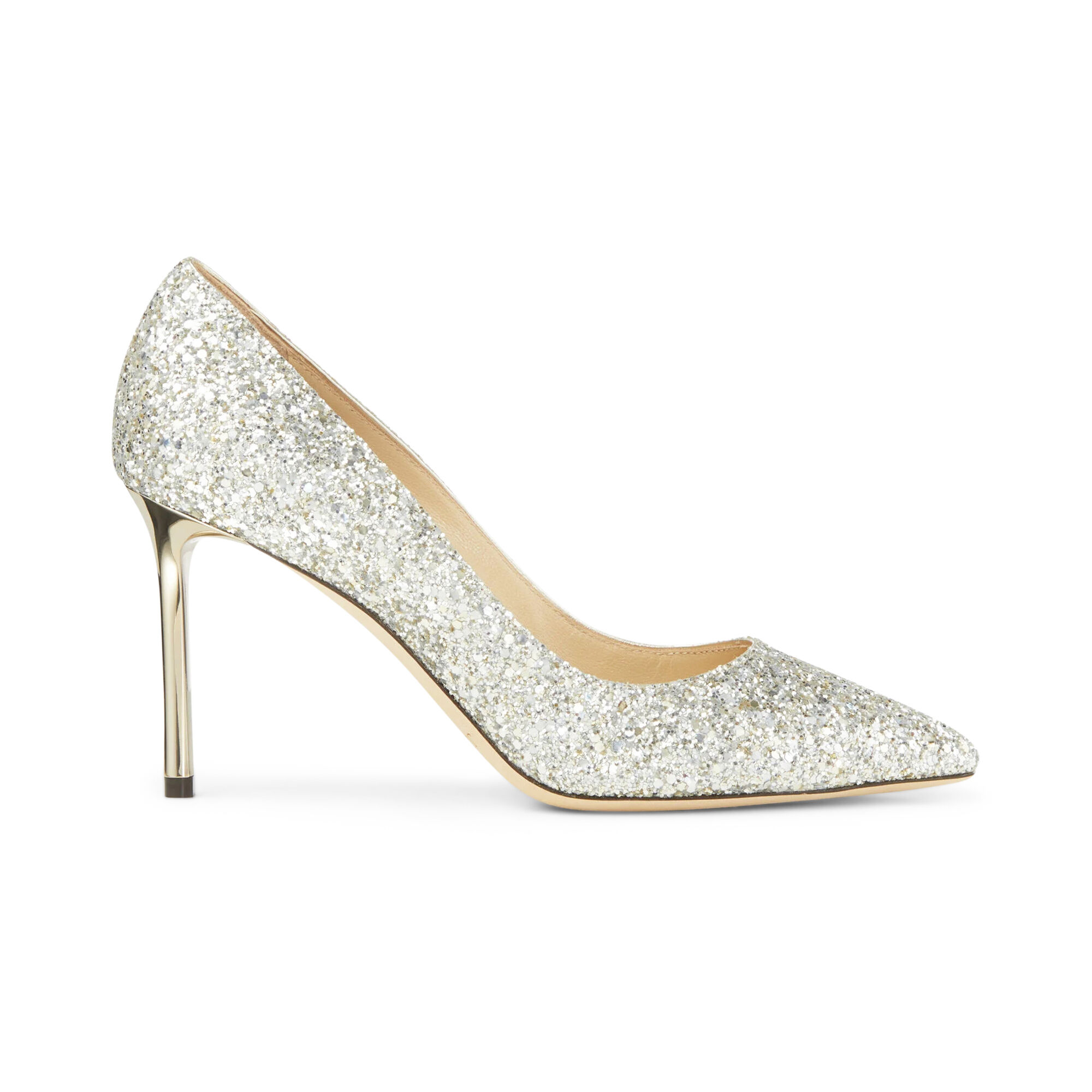 Romy 85mm Glitter Pointy Toe Pump
