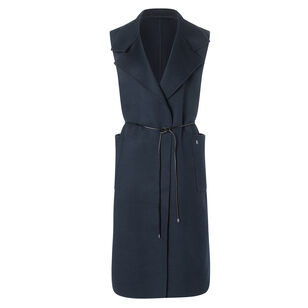 Megan Sleeveless Double-Face Wool Vest