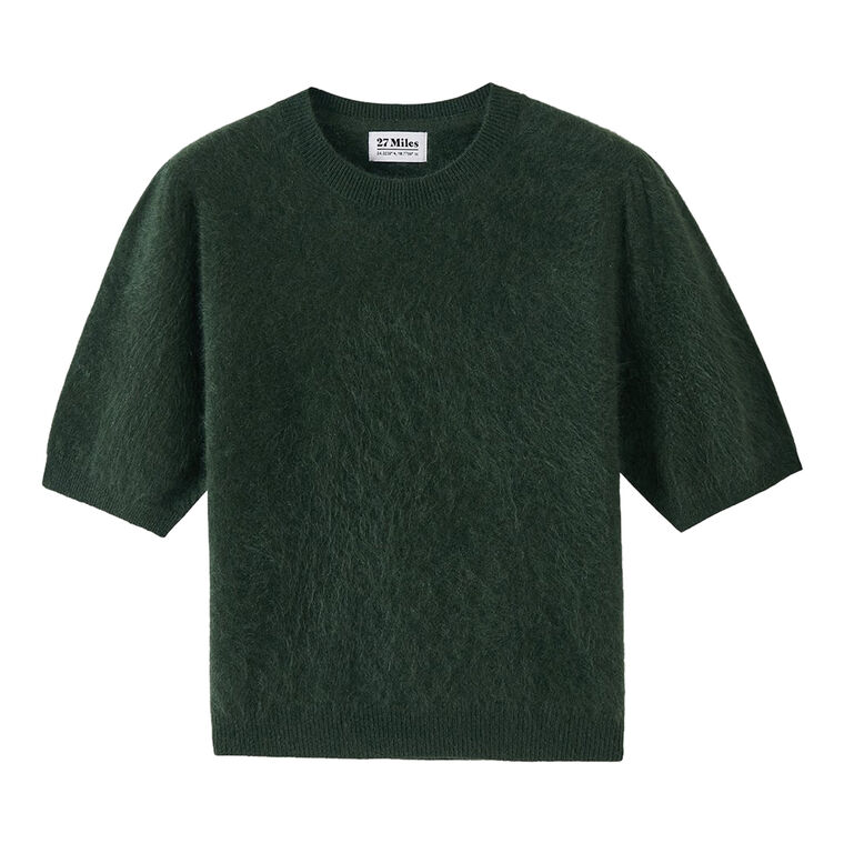Bren Cashmere Short Sleeve Crew image number null