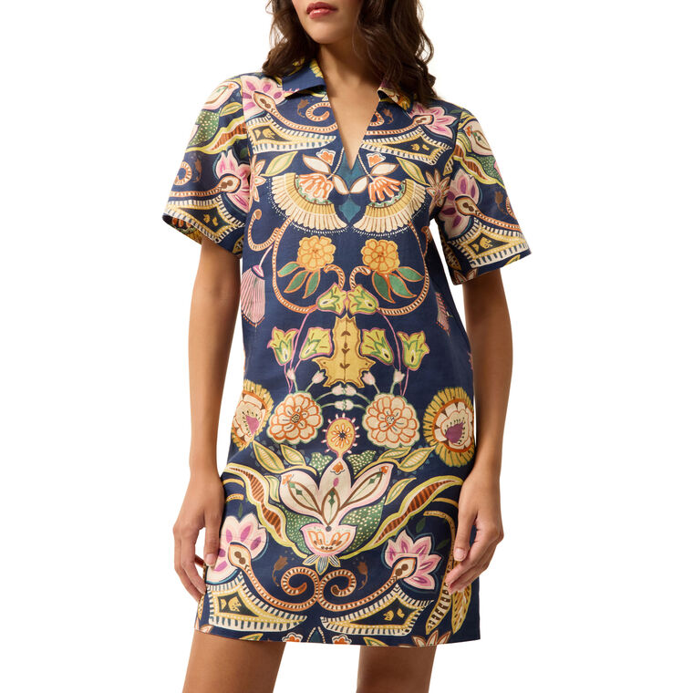 Dede Collared Short Sleeve Mini Dress image number null
