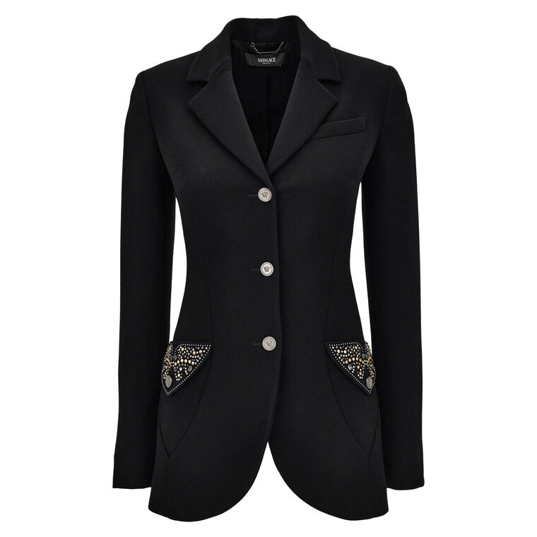 Embellished Pocket Wool Jacket image number null