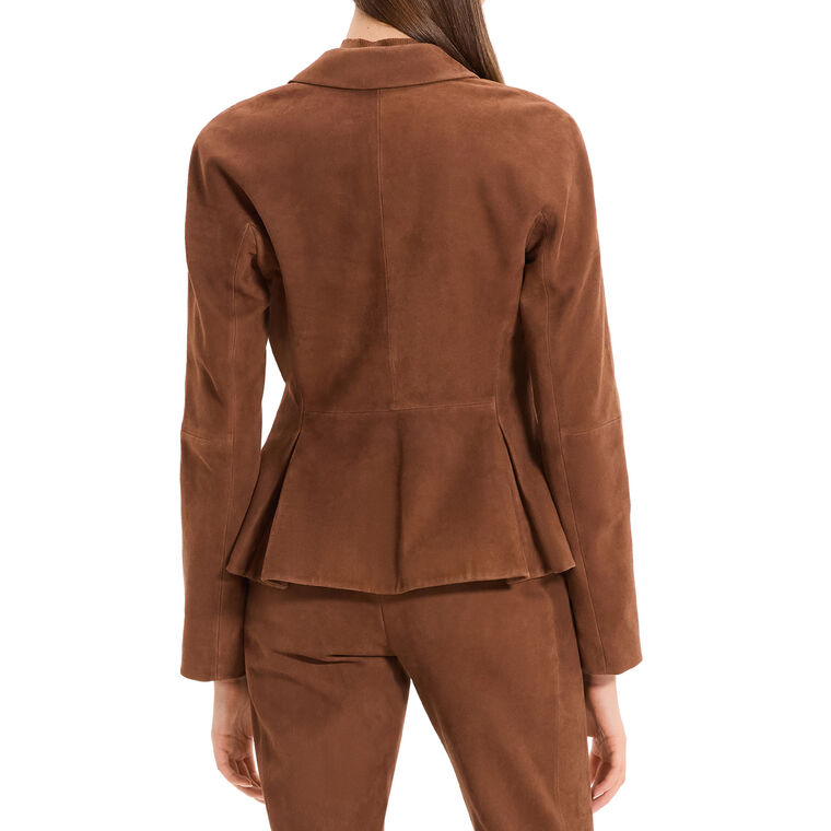 Shaped Suede Blazer image number null