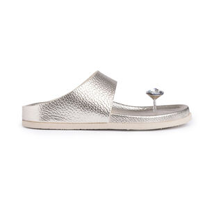 Dayana Footbed Thong Sandal With Toe Jewel