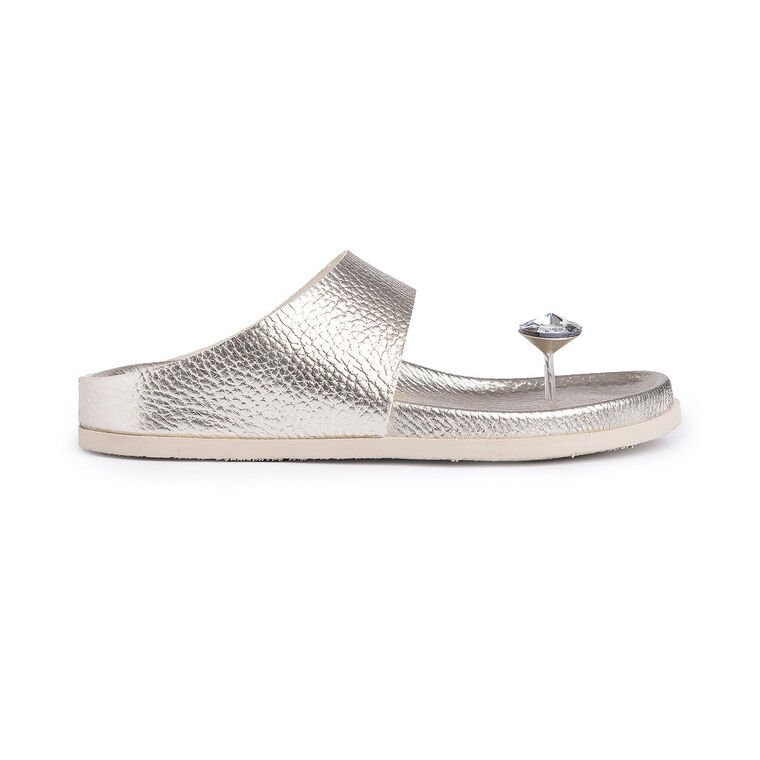 Dayana Footbed Thong Sandal With Toe Jewel image number null
