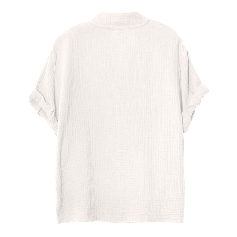 Avery Short Sleeve V-Neck Gauze Top image number null