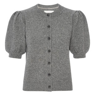 The Havana Short Puff Sleeve Cardigan