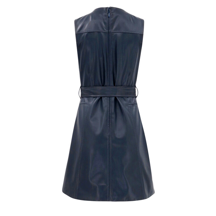 Claudia Vegan Leather Mini Dress image number null