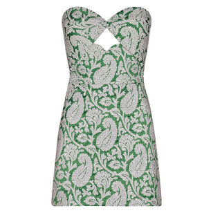 Festive Song Strapless Mini Dress