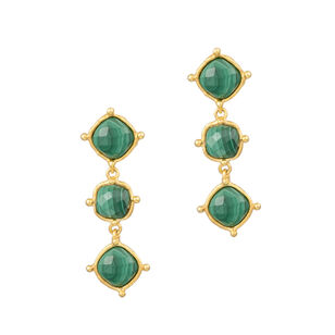 Malachite Drop Earrings