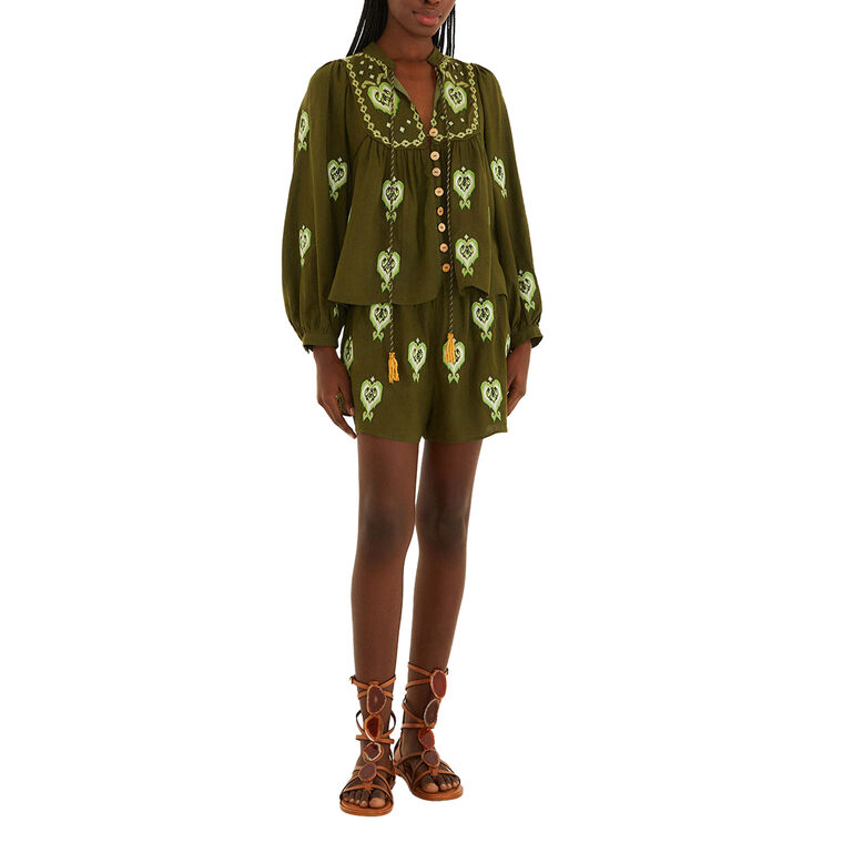 Embroidered Shorts image number null