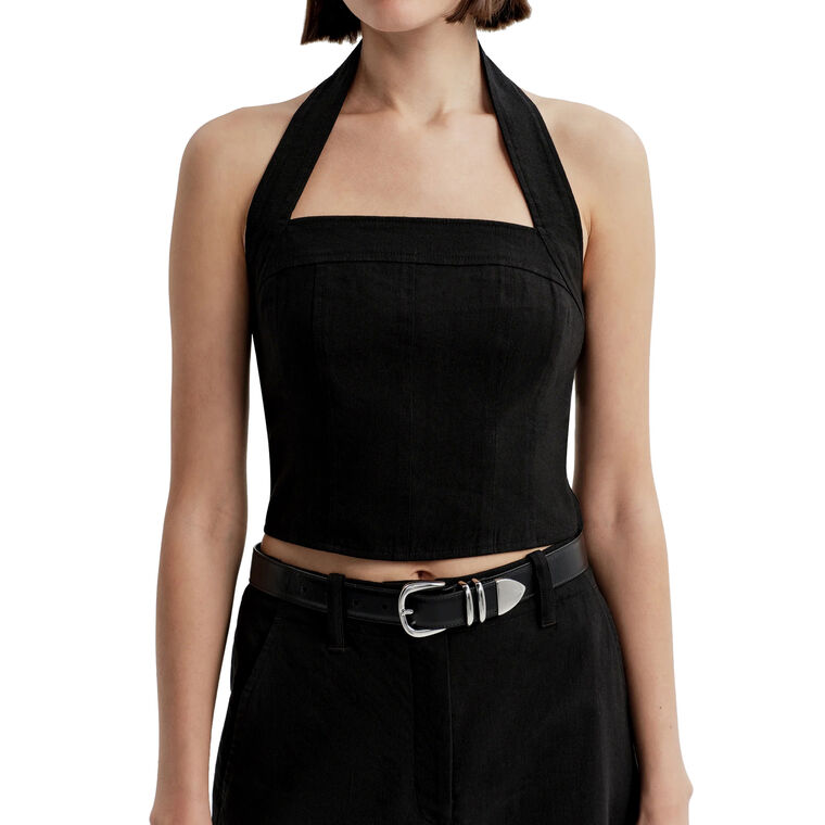Lori Linen Halter Top image number null