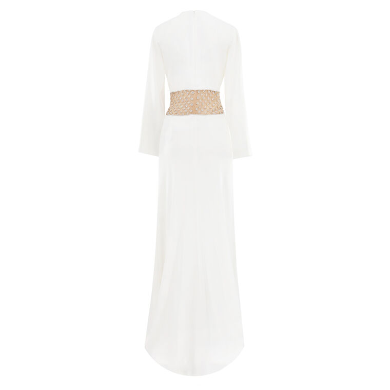 Inara Long Sleeve Gown With Crystals image number null