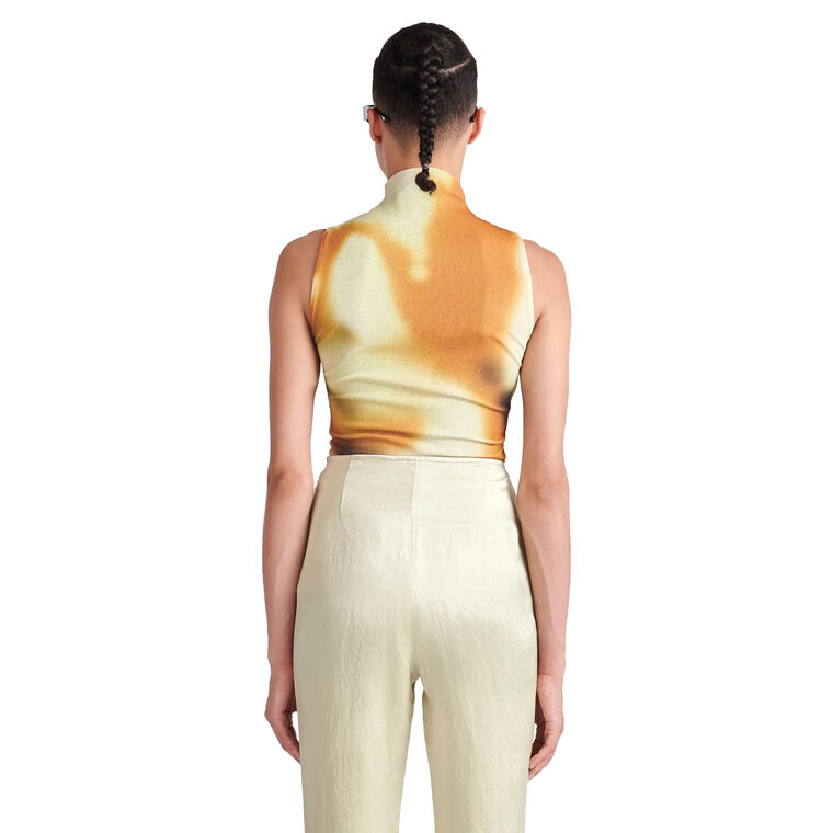 Annyka Printed Mesh-Jersey Tank Top image number null