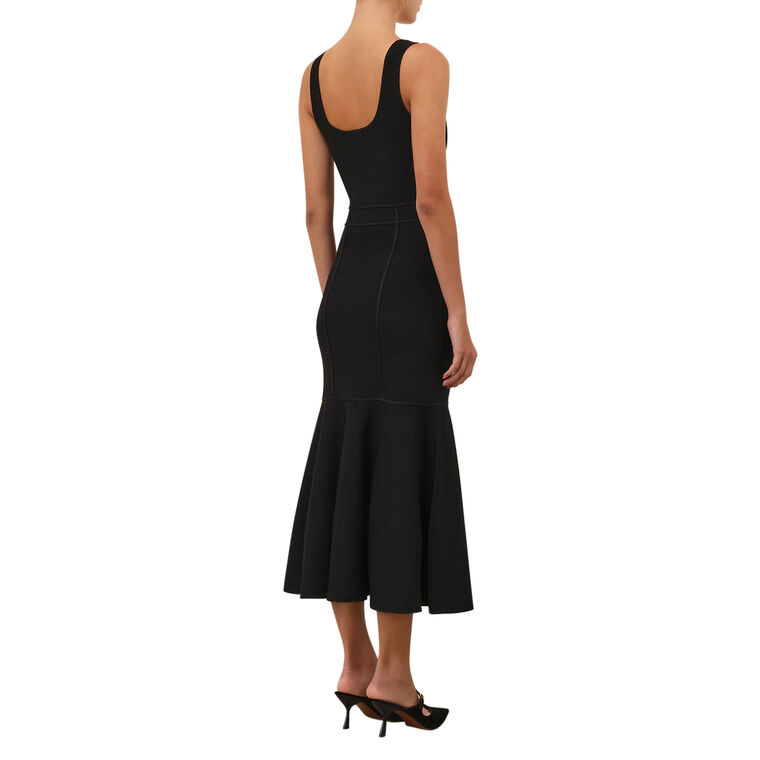 Hypnotic Sleeveless Sculptural Midi Dress image number null