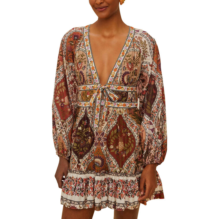 Romantic Nature Long Sleeve Mini Dress image number null
