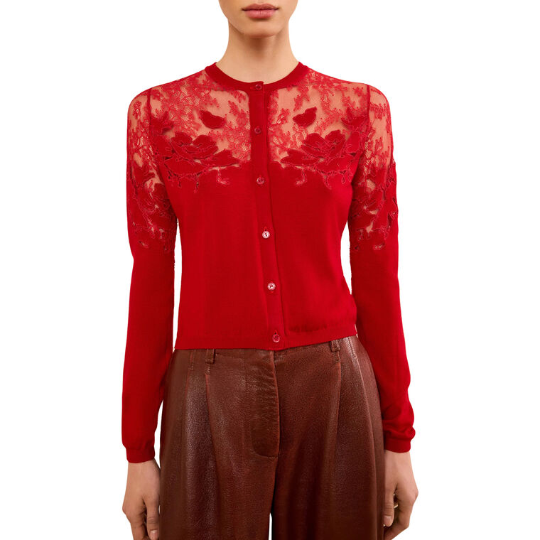 Talia Lace Cardigan image number null