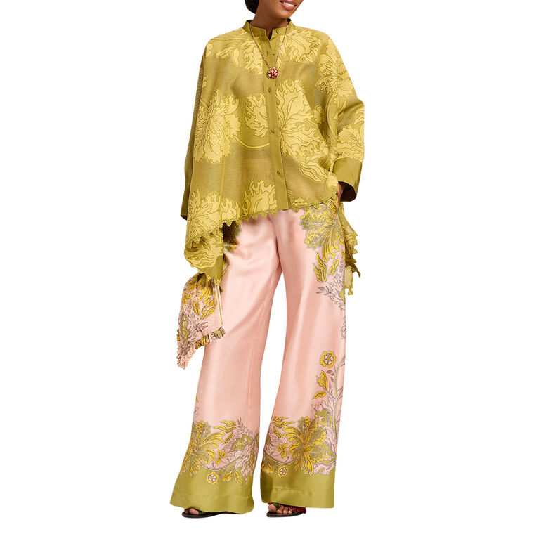 Silk Palazzo Pants image number null