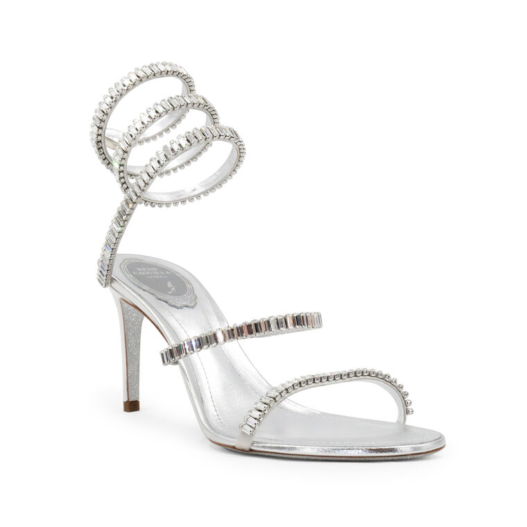 Cleo Rhinestone Embellished Ankle Wrap Sandal image number null