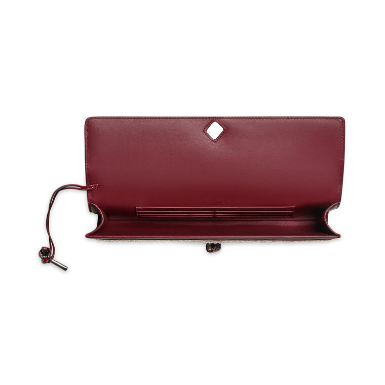 Andiamo Clutch In Curly Raffia image number null