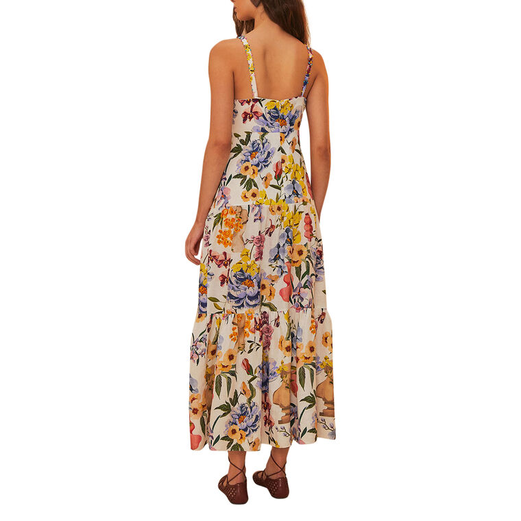 Greek Garden Sleeveless Maxi Dress image number null