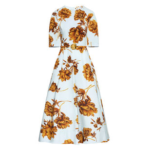 Peony Cotton Poplin Midi Dress