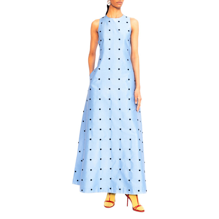 Bennet Sleeveless Sequin Detail Midi Dress image number null