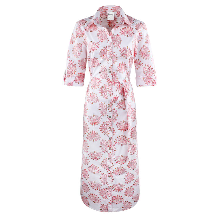 Alex Peacock Print Shirt Dress image number null