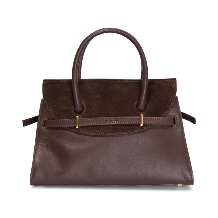 River Suede Top Handle Mini Bag image number null