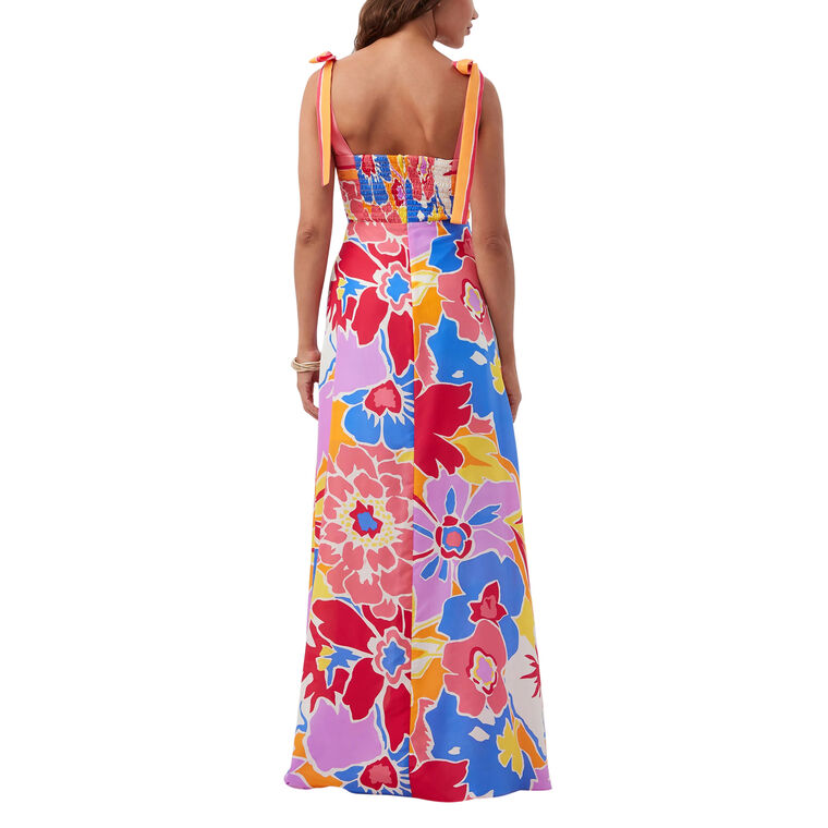 Cami Sleeveless Silk Maxi Dress image number null