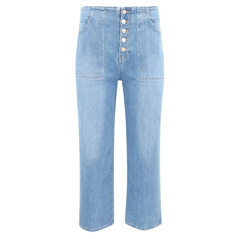 Crosbie Cropped Wide Leg Jeans image number null