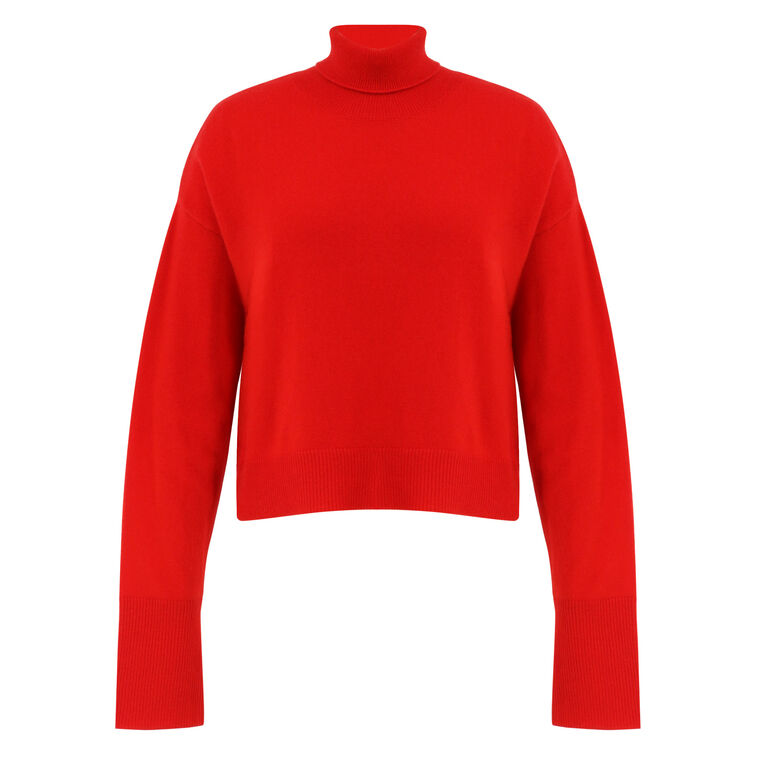 Saige Cropped Turtleneck image number null
