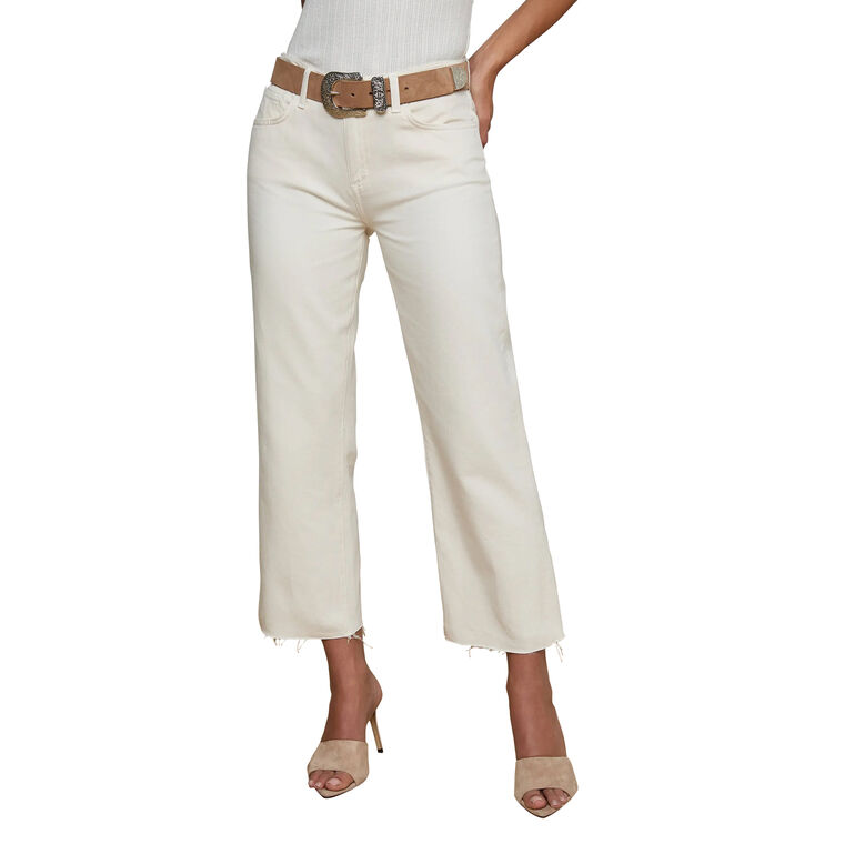Wanda High Rise Cropped Wide-Leg Jean image number null