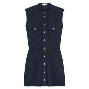 The Safari Cotton Poplin Mini Dress