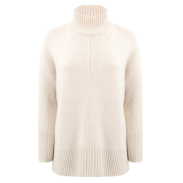 Trapeze Turtleneck Sweater image number null
