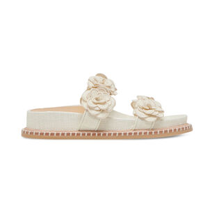 Sherla Floral Strap Raffia Sandal