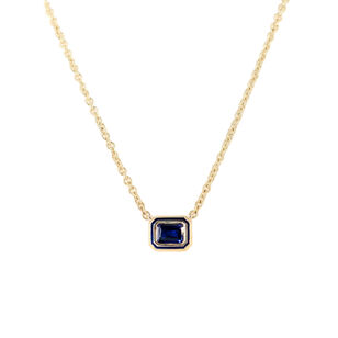 Rectangle Madison Bezel Necklace