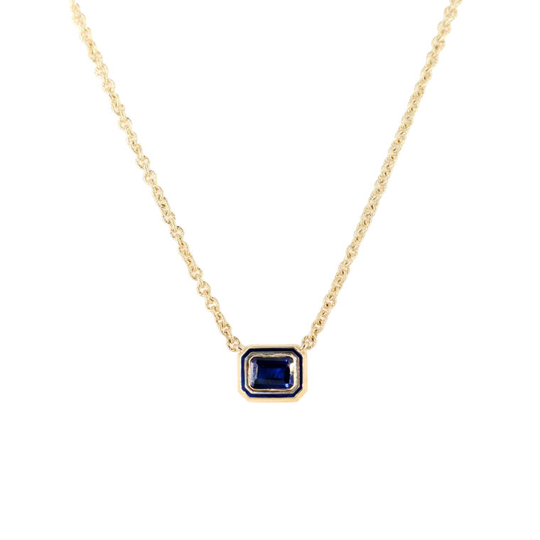 Rectangle Madison Bezel Necklace image number null