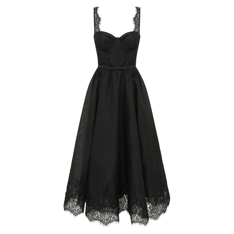 Valiant Lace Trim Midi Dress image number null