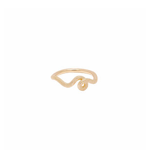 Touch of Gold Wave Ring