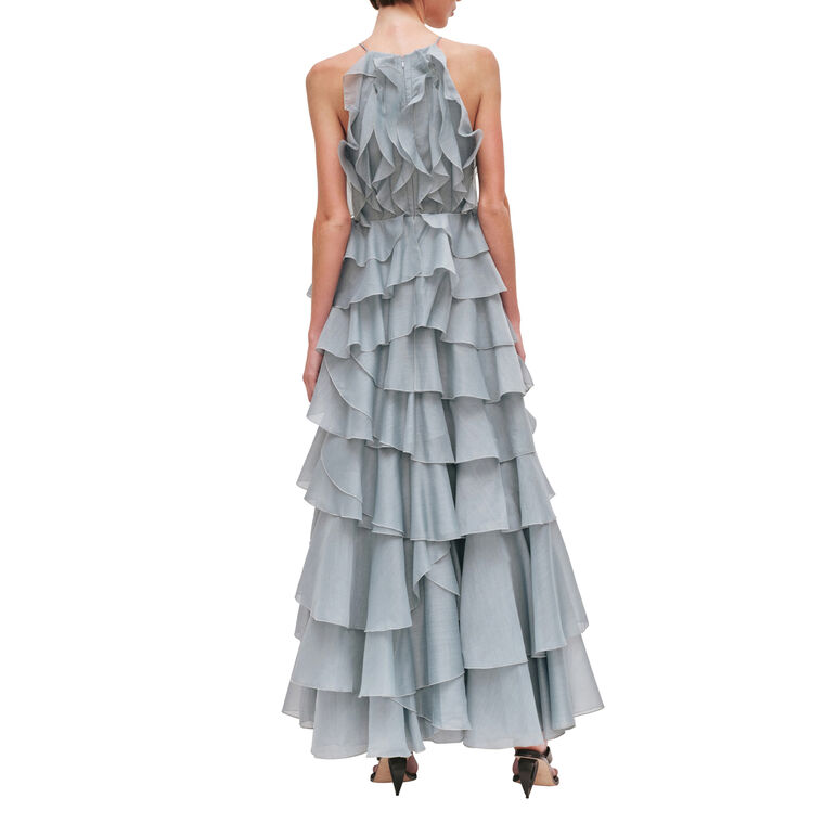 Cleo Sleeveless Ruffle Gown image number null