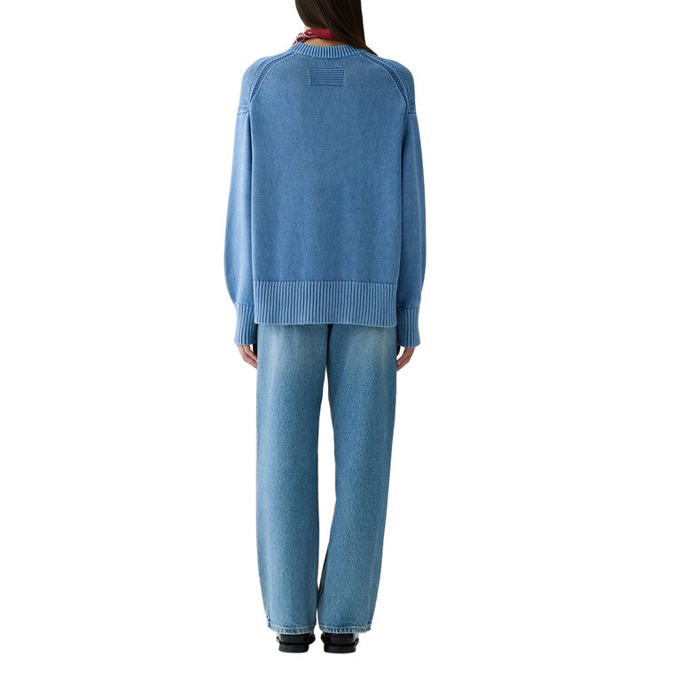 Long Sleeve Sunwash Cozy Crewneck Sweater image number null