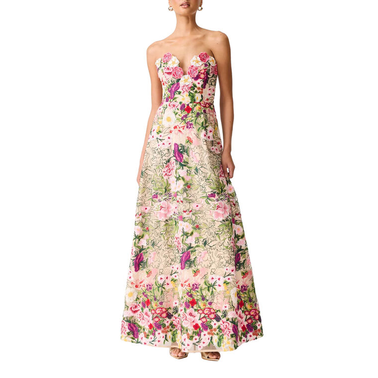 Flora Strapless Gown image number null