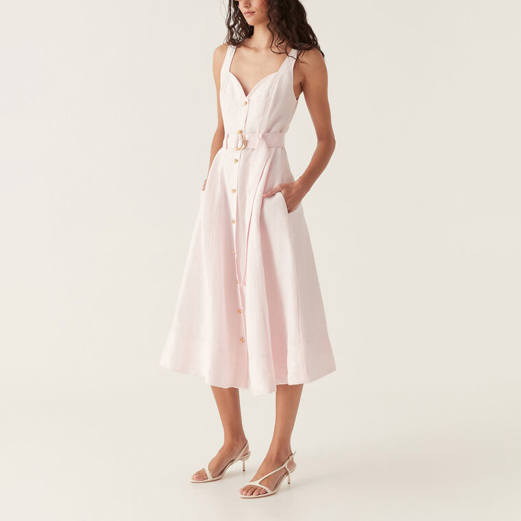 Clay Belted Midi Dress image number null