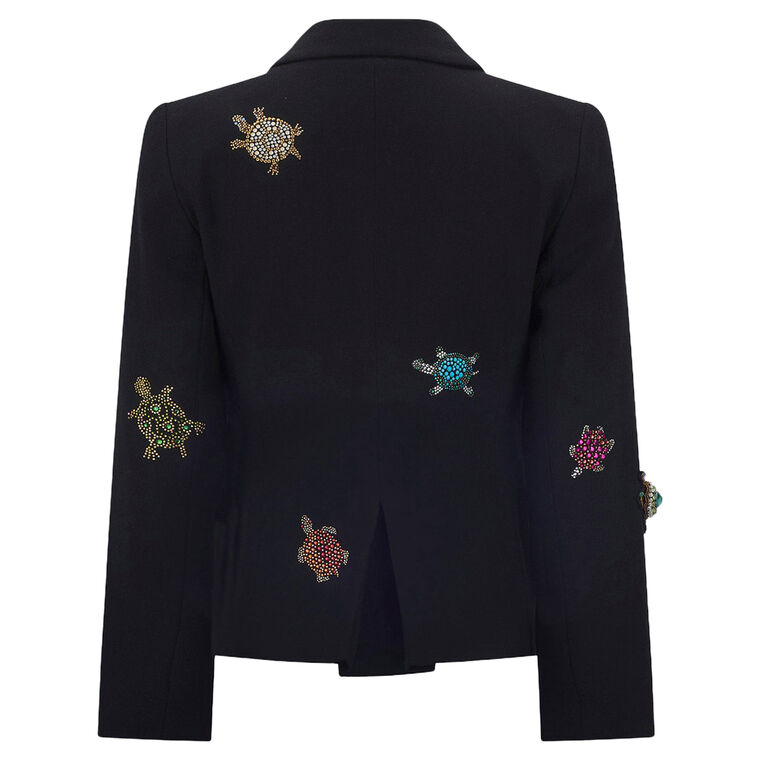 Turtle Time Long Sleeve Short Blazer image number null