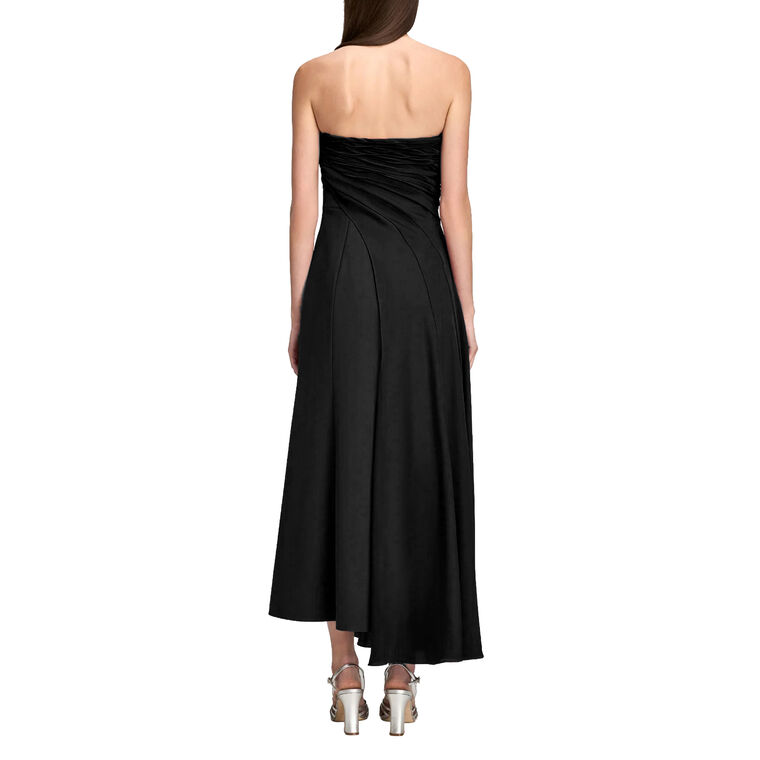 Clarisse Strapless Ruched Midi Dress image number null
