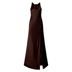 Satin Halter Gown