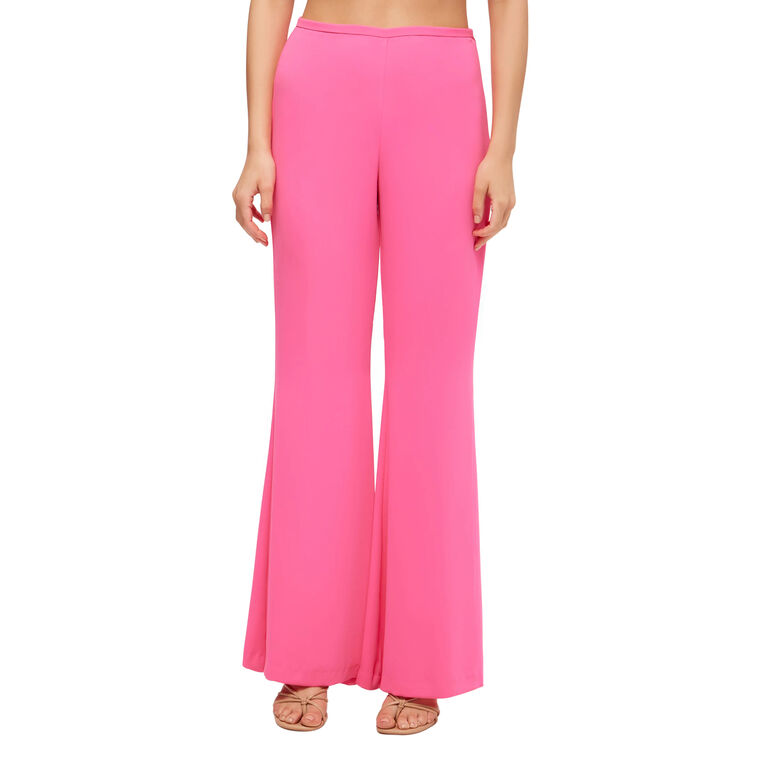 Drop Shot Flared Pant In Double Georgette image number null