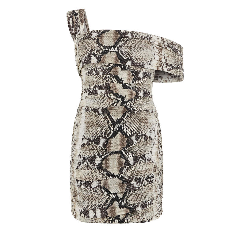 Python Print Mini Dress image number null