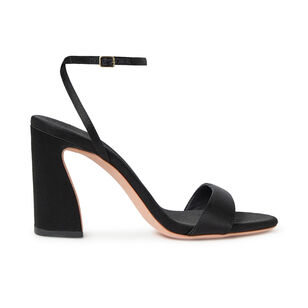 Malia Curved Heel Satin Sandal