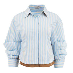 Boone Striped Cropped Shirt